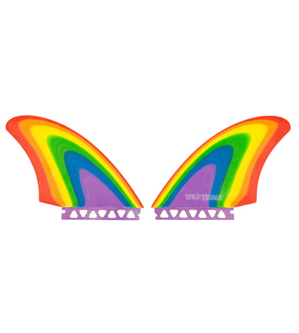 WILD THINGS HYBRID TWIN FIN - RAINBOW