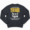 4 Cylinder Vintage Black sweatshirt back product view