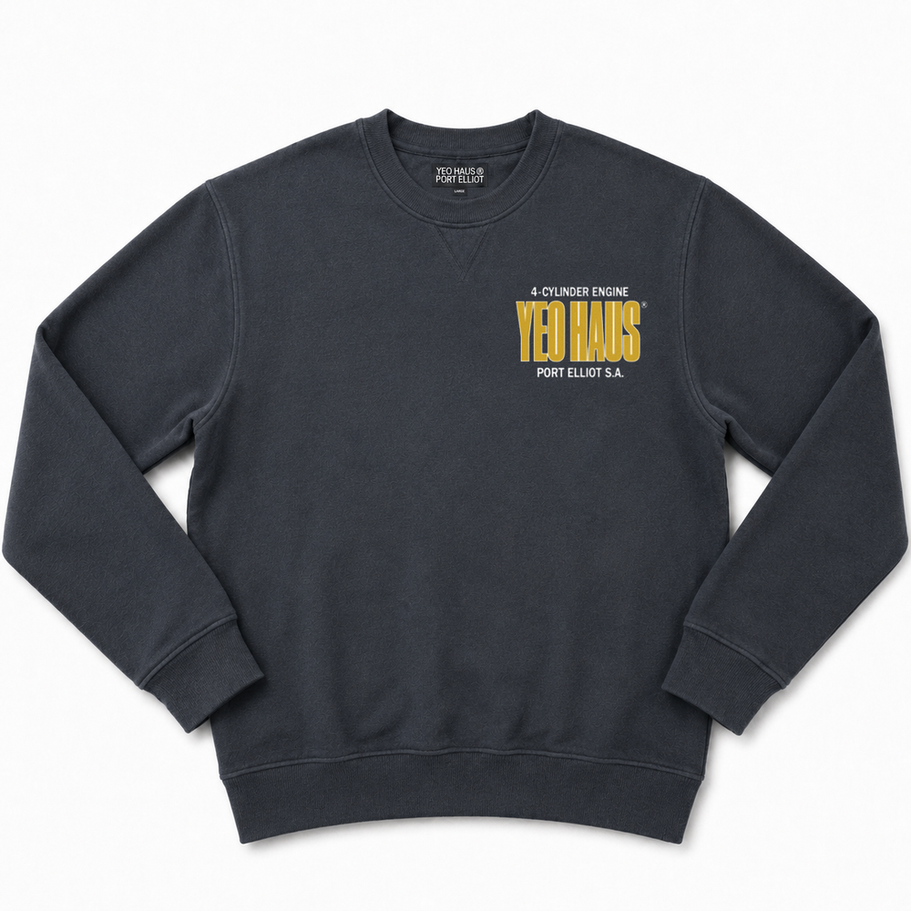 4 Cylinder Sweatshirt - Vintage Black