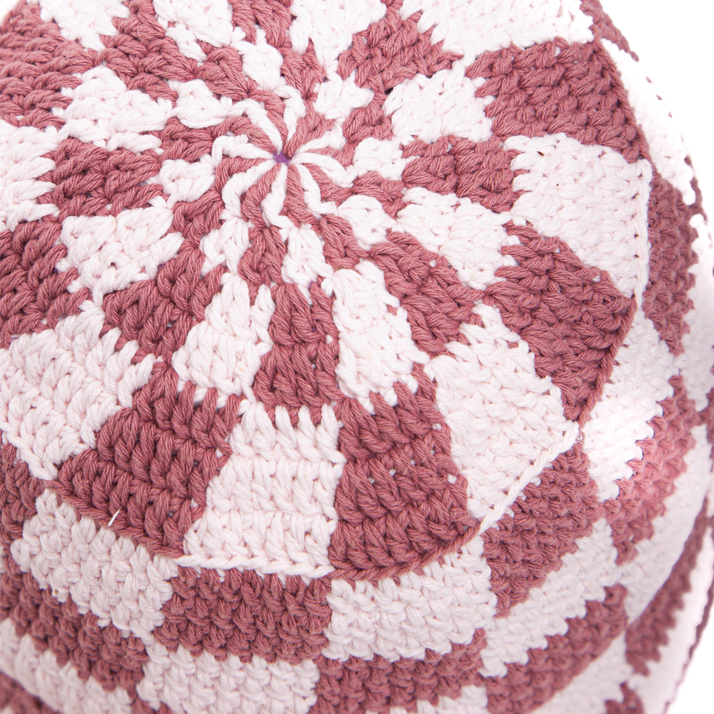 Crochet Bucket Hat Pink/Red