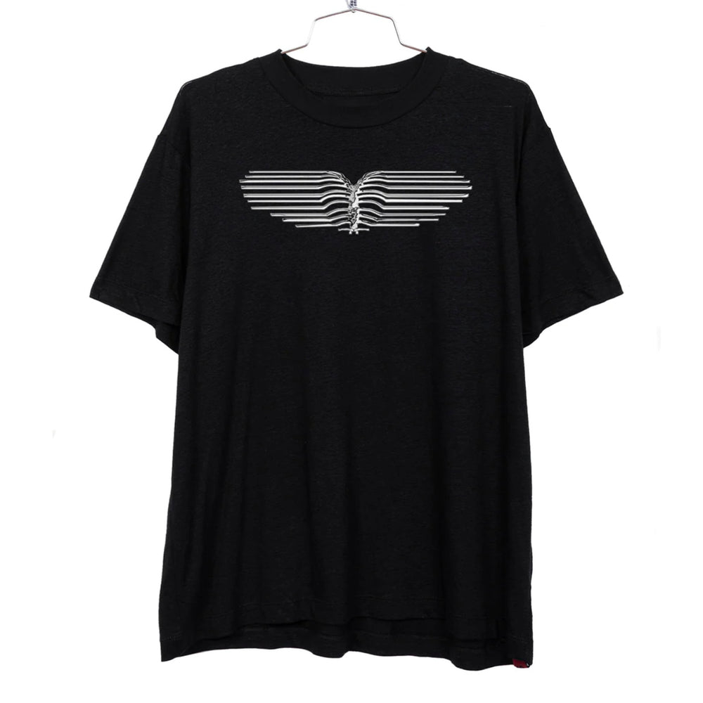 WR Linen CHROME tee - black