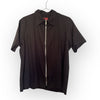 Welcome Rivers Zip Up Work Shirt Black
