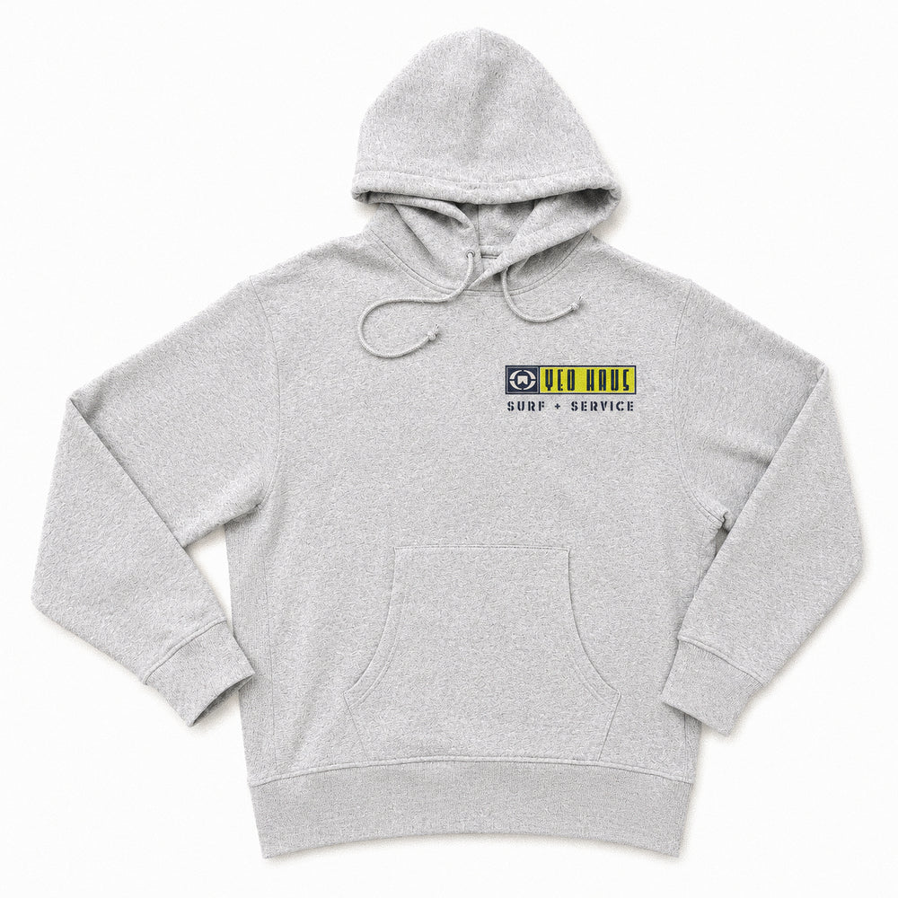 Surf + Service - Hoodie Grey Marle