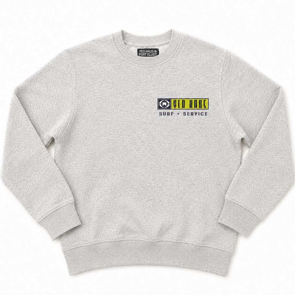 Surf + Service - Sweatshirt Grey Marle