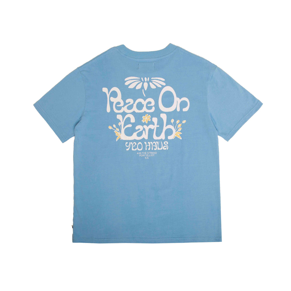 Peace on Earth T-shirt - Blue